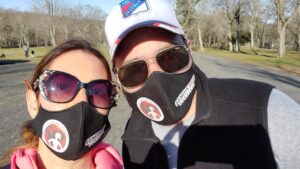A couple with Elite Fitness Alliance mask in East Brunswick, NJ