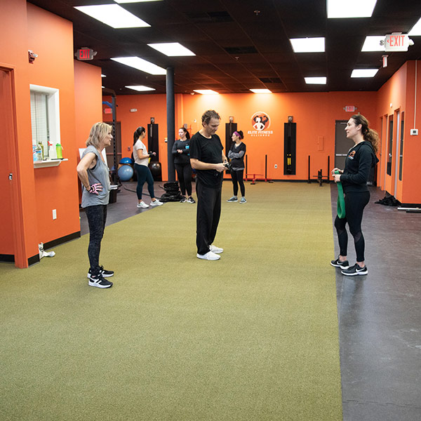 trainer with group of people